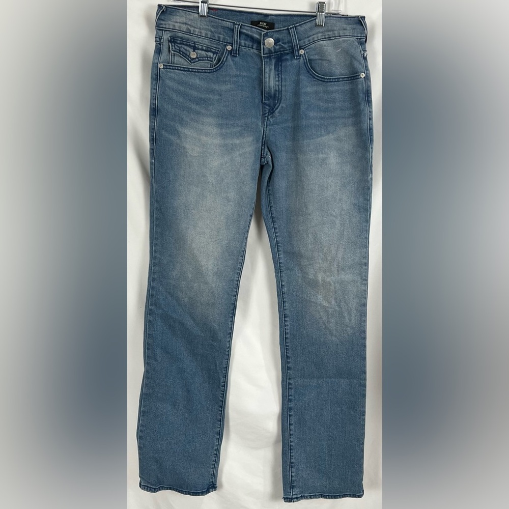 True Religion Ricky Relaxed Straight Denim Jeans Medium wash 32 X 33 NEW